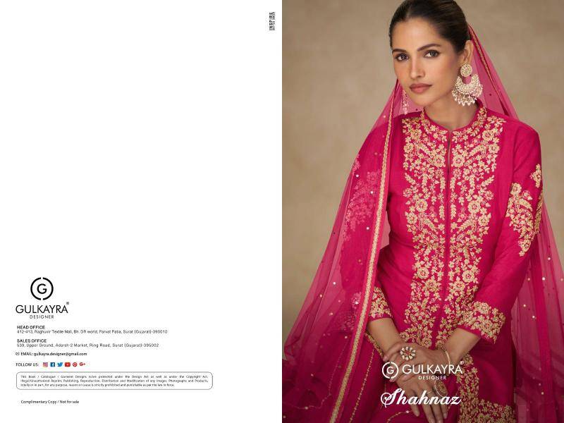 Gulkayra shahnaz salwar suit manufacturer in Hyderabad